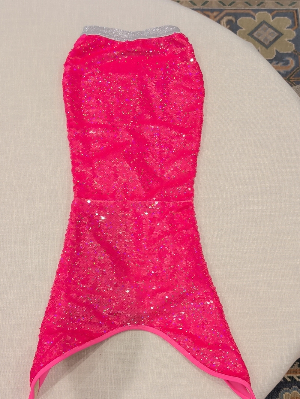 Shade Critters - Girls Bright Hot Pink Sequin Mermaid Swim Cover (2 Sizes Avail)